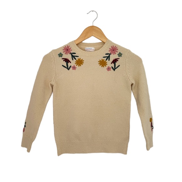 Fat Face Shirts & Tops Fat Face Young Crew Neck Embroidered Floral